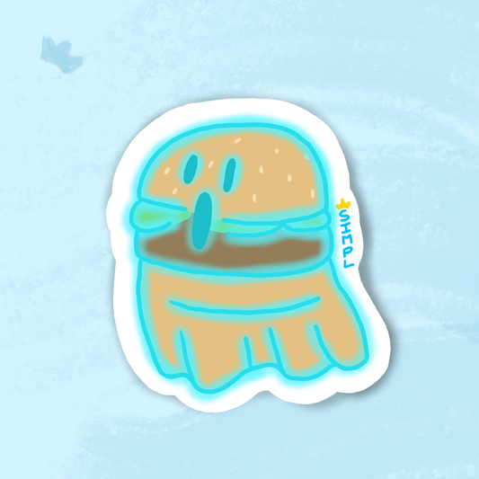 Ghost Burger Sticker